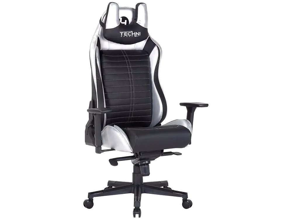 [Magalu] Cadeira Gamer Techni Sport Reclinvel Giratria Preta E Prata Ts62